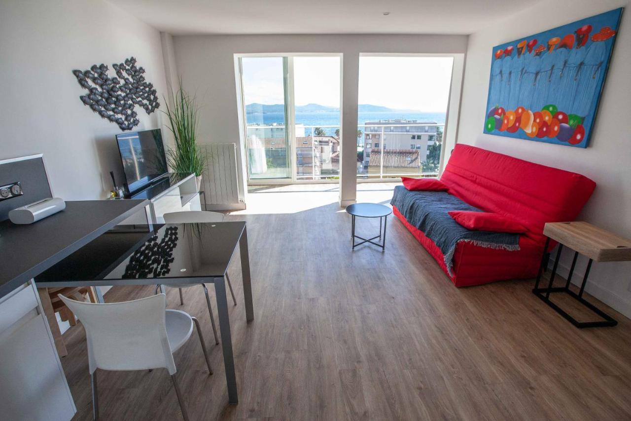 Tres Beau T2 Climatise Refait A Neuf, Vue Mer Panoramique Exceptionnelle A 120M A Pied De La Plage 拉西约塔 外观 照片